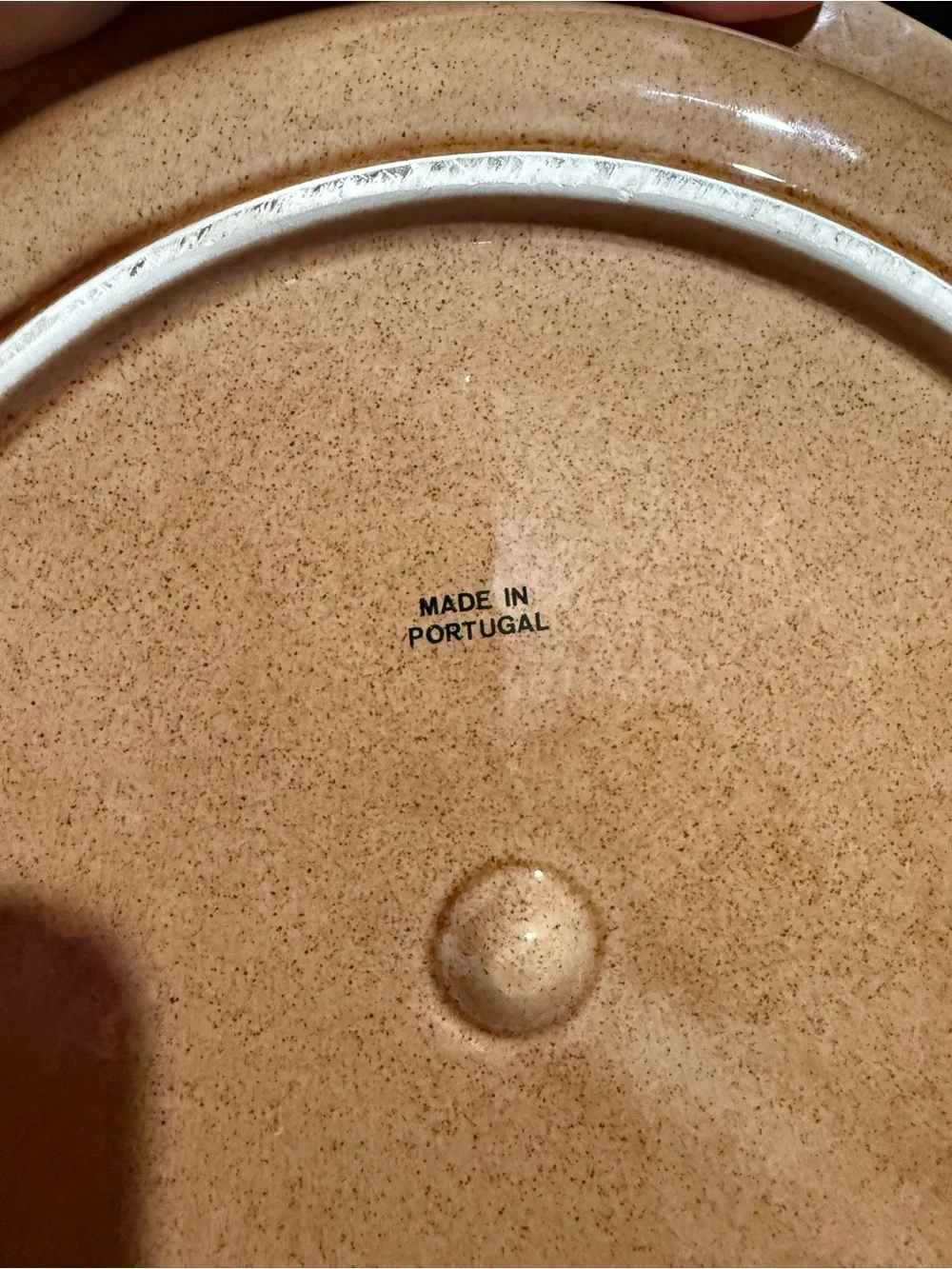 Sanor Ceramica Vintage Orange Pumpkin Pie Dish With Lid Made in Portugal~10”
